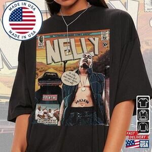 Nelly Comic Shirt 90S   Art Ride Wit Me Country Grammar Album Tee
